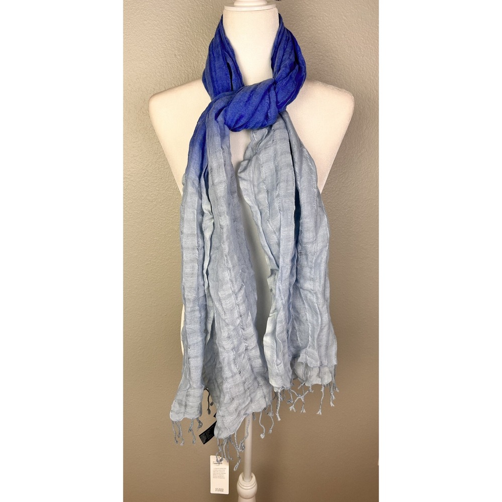 NWT EILEEN FISHER Horizon Airy Linen Wool Cashmere Scarf/Wrapβ $138